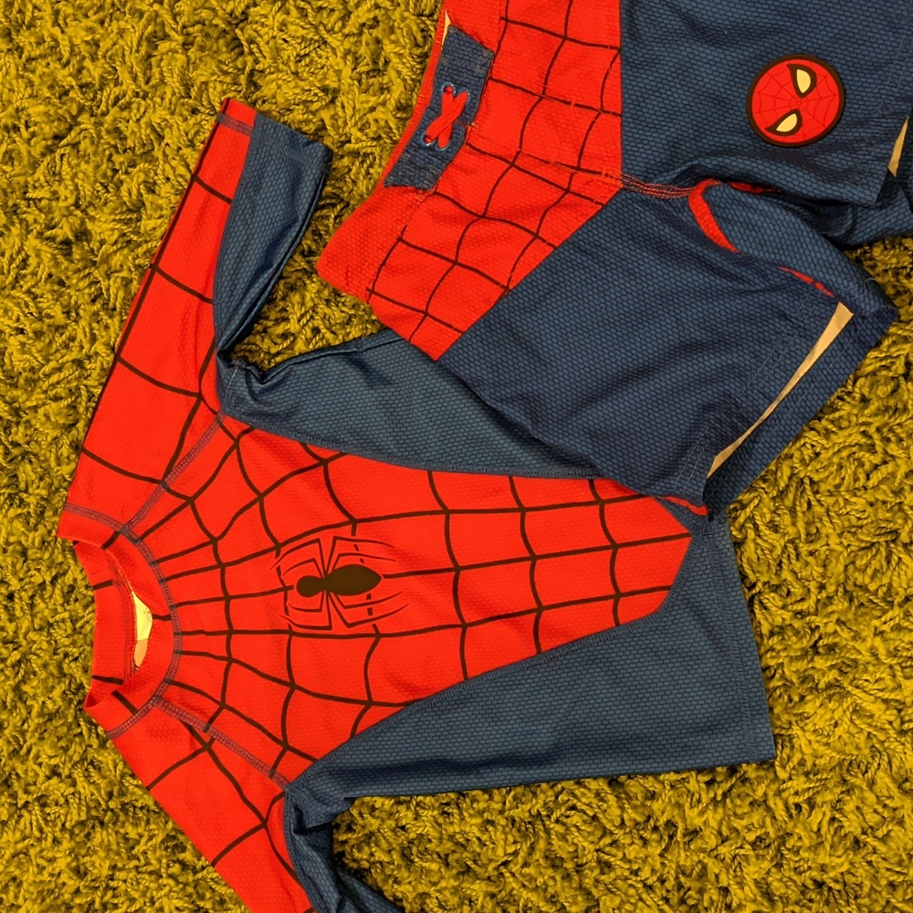 Disney Store Marvel Spider Man swim suit 5/6